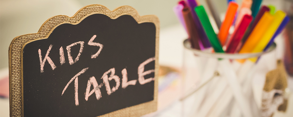 segnaposto tavolo per bambini