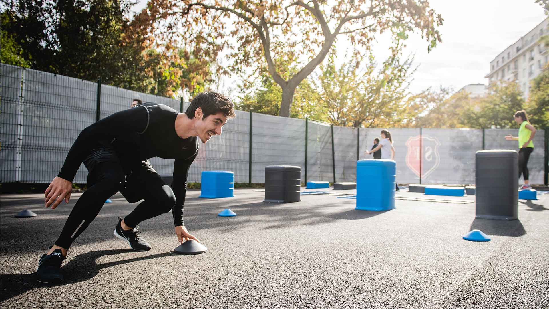 Atleta che si allena