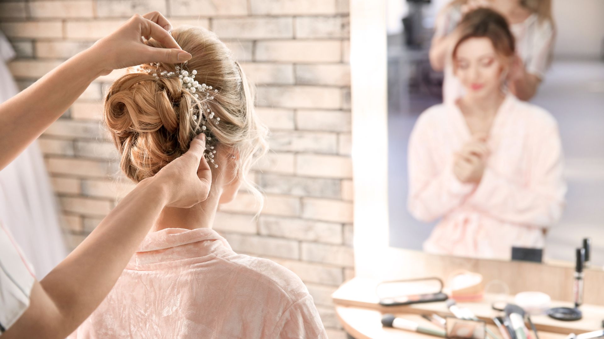 sposa dal parrucchiere