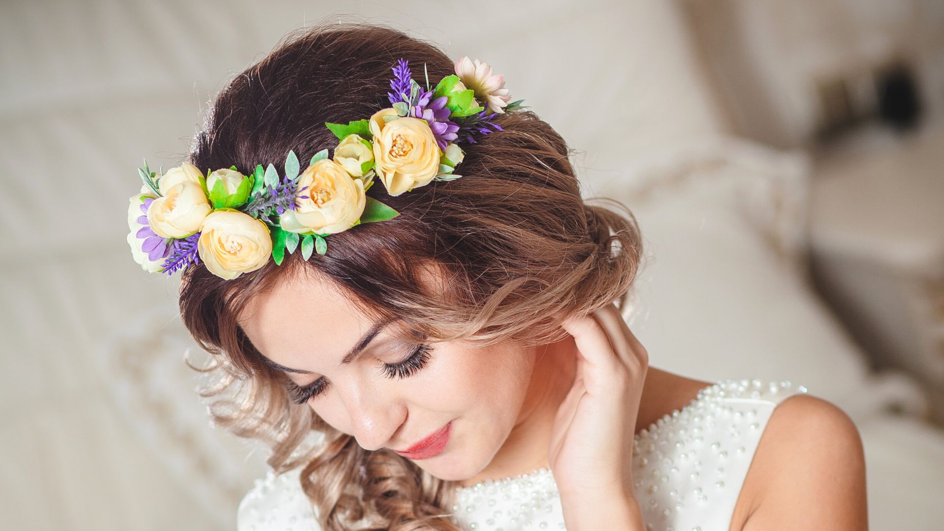 coroncina fiori sposa