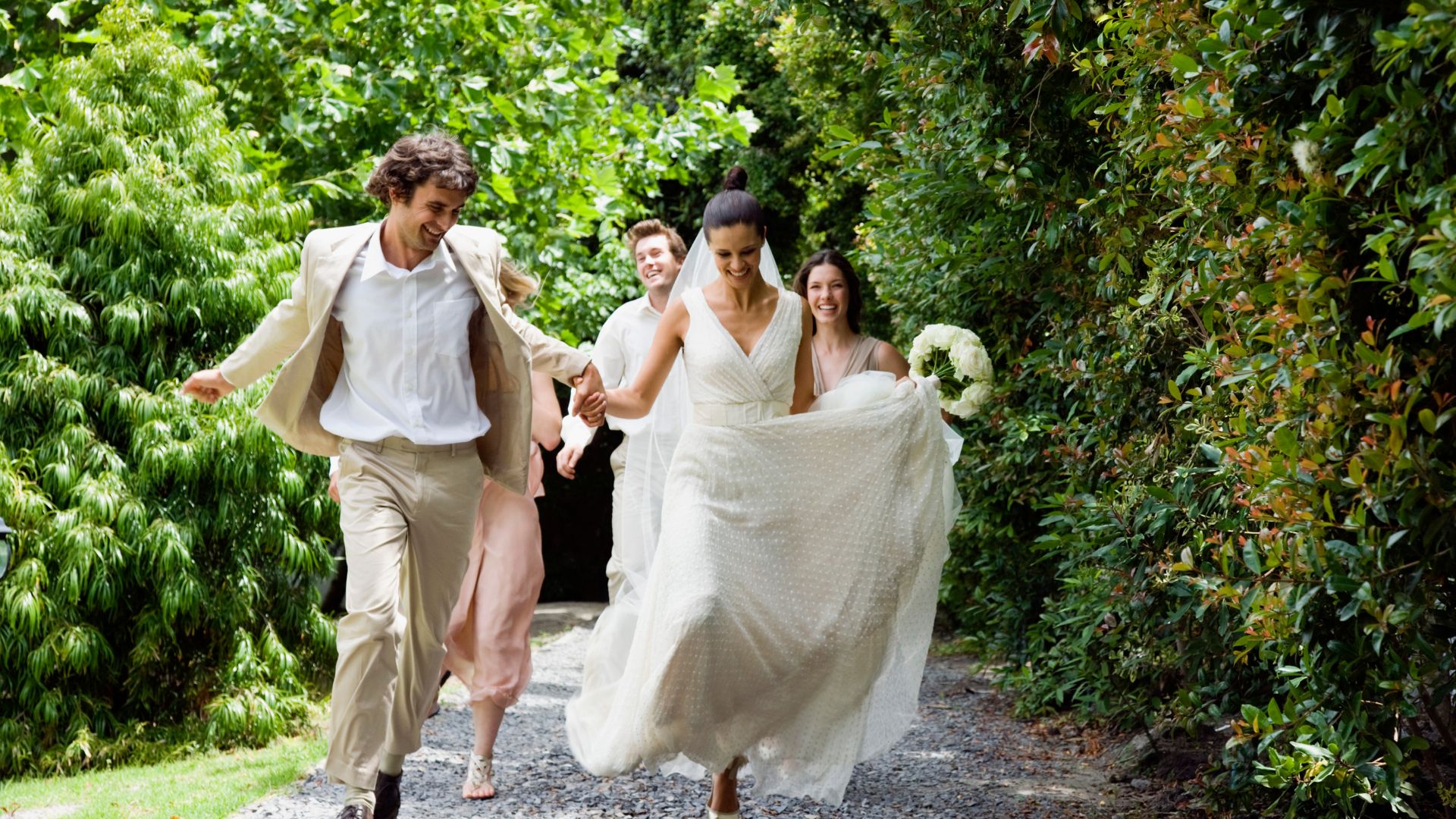 Matrimonio in un giardino zen