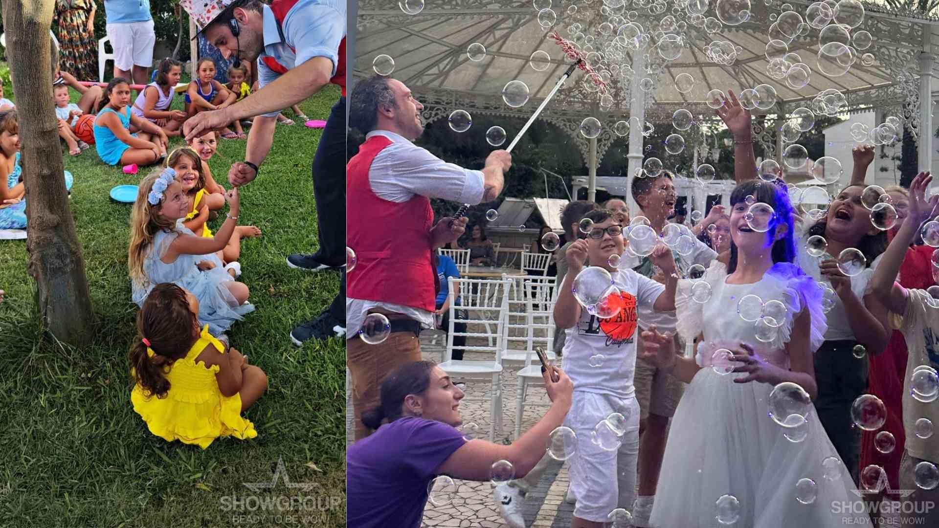 illusionista per feste di halloween per bambini